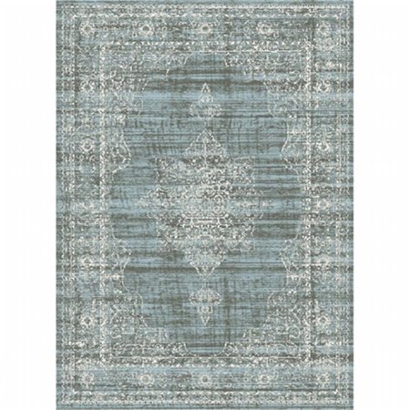 AURIC 3563-0053-GREEN Colosseo Area Rug, Green - 2 ft. 2 in. x 7 ft. 7 in. AU2643470